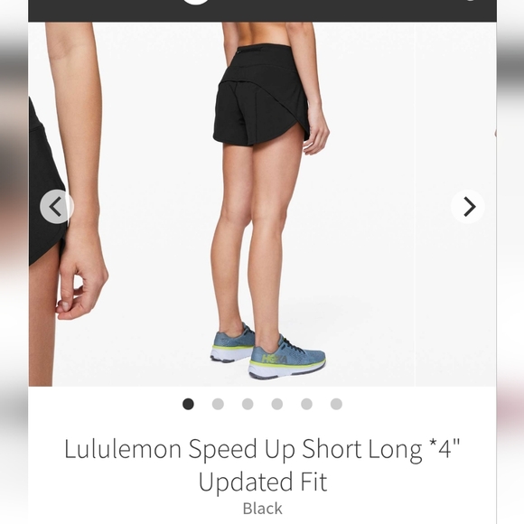 Lululemon Women's Black Long Speed Up Shorts - Picture 1 of 8